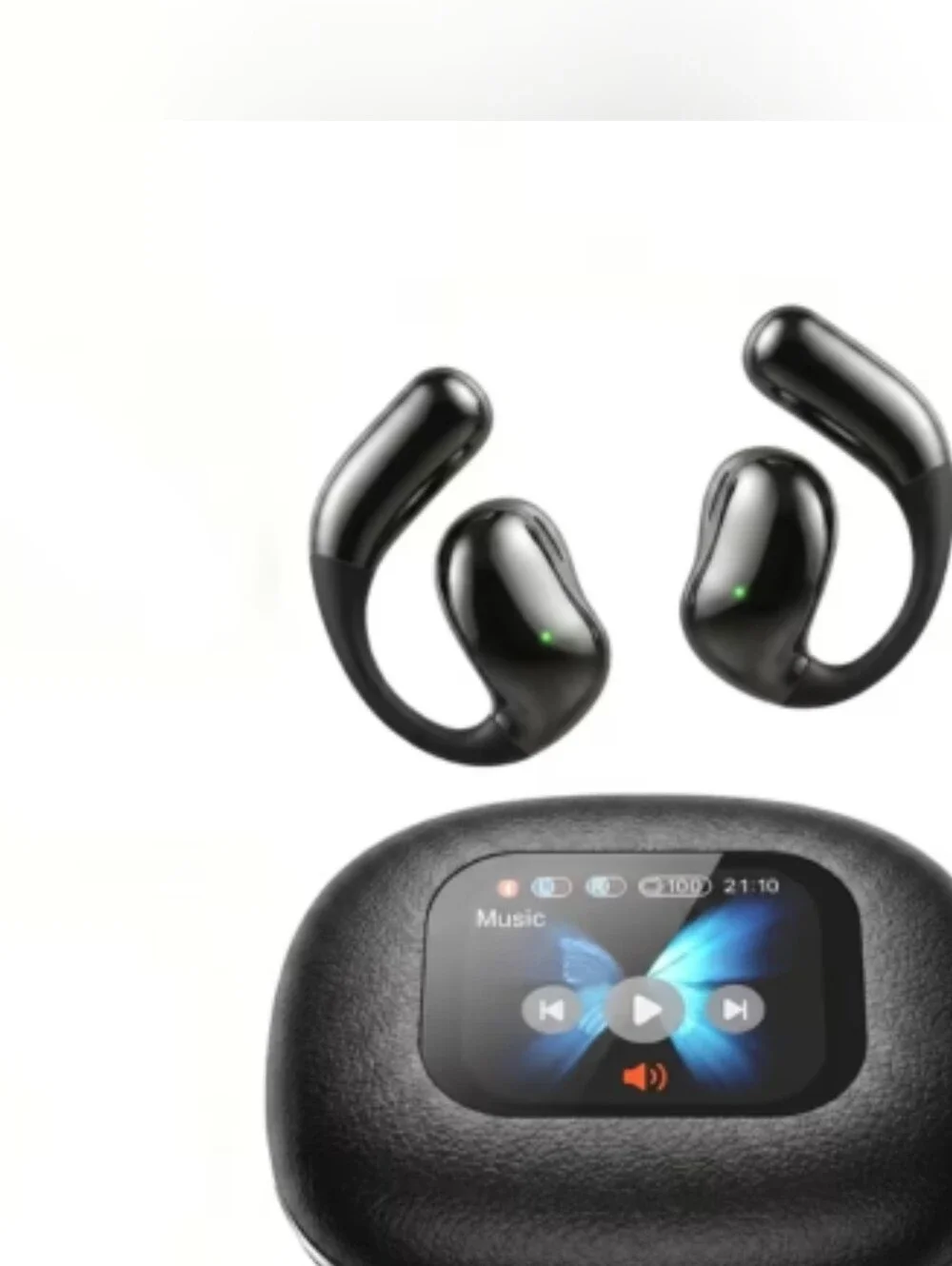 AI Translation Wireless Earbuds w/ Touchscreen Case – Real-Time Translator Bluet